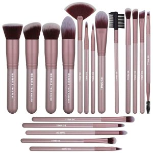 BS31 - BS-MALL 18 st. exklusiva Make-up / sminkborstar av Bästa Kvalité