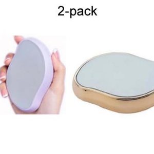 2-pack Guld / Lila Smärtfri fysisk hårborttagning Epilatorer Crystal Hair Eraser