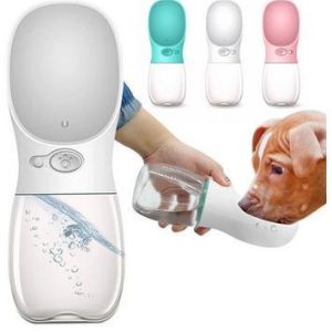 Vattenflaska för Hund / Hundflaska 350ml - Vit