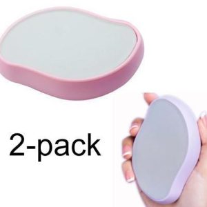 2-pack Rosa / Lila Smärtfri fysisk hårborttagning Epilatorer Crystal Hair Eraser
