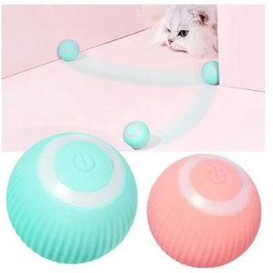 Aktiveringsboll - Boll som rör sig - Smart och rolig Kattleksak Rosa Grön