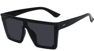 Ny stil solglasögon fyrkantiga överdimensionerade lyx Black