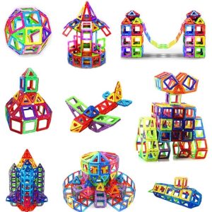 Magnetic Tiles - 40 Delar Magnetiska Brickor - Bygg med Magneter