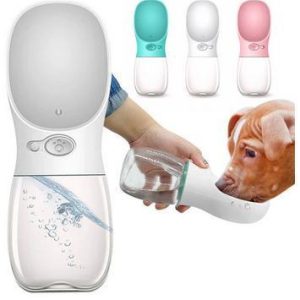 Vattenflaska för Hund / Hundflaska 350ml - Vit