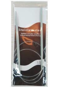 N054 - Set med 11 st. rundstickor 80 cm i rostfritt stål