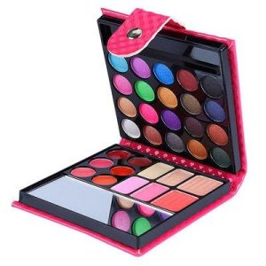 W01 Wallet cerise makeup set