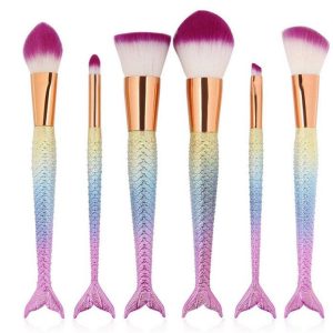 15 st. snygga Mermaid sminkborstar