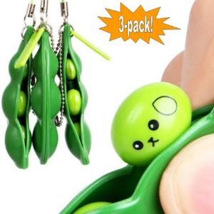 3-Pack - Green Beans - Bönor - Fidget Toys - Leksak / Sensory Grön