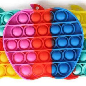 Pop It Fidget Toy Original - Rainbow Apple - CE Godkänd