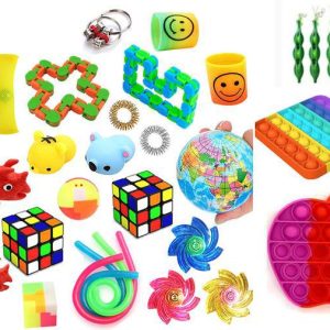 Favor 29st Fidget Set Pack för barn Pop it Stress ball