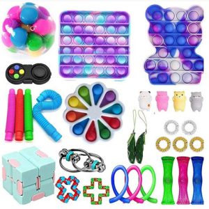 PRO 54 st. Fidget Pop it Toys Set pack för barn och vuxna