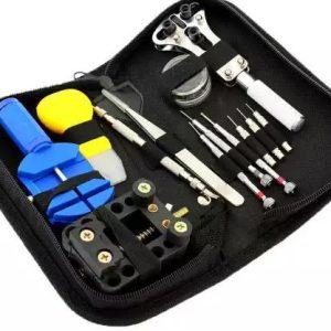 Verktygssats för klockor / Urmakarverktyg - komplett verktygskit Svart