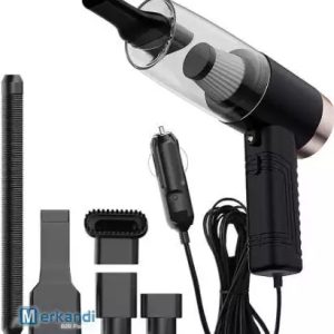 New Black Multifunction Bildammsugare Bärbar Dammsugare Handhållna Dammsugare för Bil, Hushållsbruk 2 filter