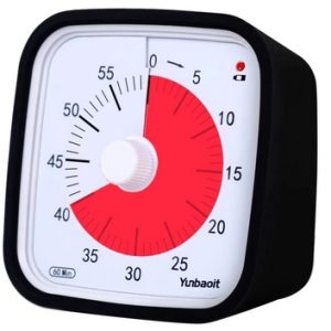 Visuell Timer 60min - klassrum skola för barn Svart