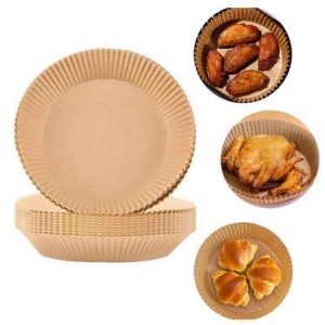 100-Pack Air Fryer Papper - Bruna 16 cm.