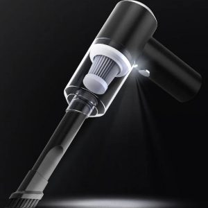 Black 2 in 1 Portabel Bildammsugare Bärbar Trådlös Dammsugare Handhållna Dammsugare för Bil, Hushållsbruk 2 filter