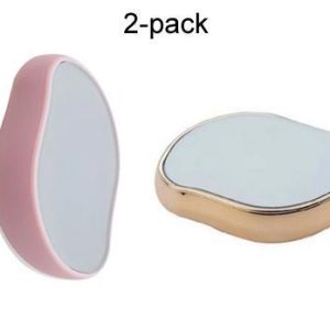 2-pack Guld / Rosa Smärtfri fysisk hårborttagning Epilatorer Crystal Hair Eraser