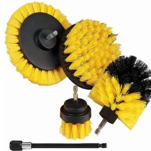 Skurborstar till borrmaskin 4-pack inklusive förlängning