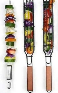 Set med 2 matchande nonstick-grillkorgar