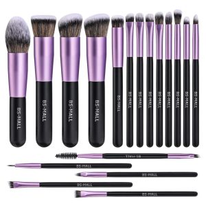 BS24 - BS-MALL 18 st. exklusiva Make-up / sminkborstar av Bästa Kvalité