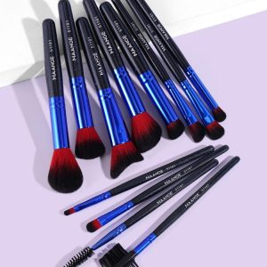 MAG51191 Premium - 12 st. exklusiva Make-up / sminkborstar av Bästa Kvalité