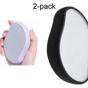 2-pack Svart / Lila Smärtfri fysisk hårborttagning Epilatorer Crystal Hair Eraser