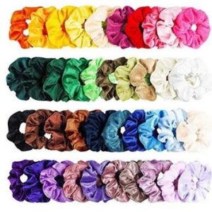 36st Velvet hair Scrunchies, hårsnoddar , hårband , Hair bands multifärg
